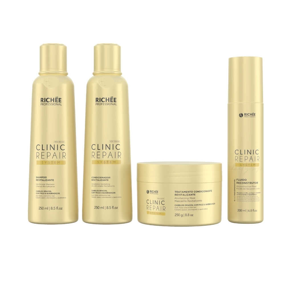 Richée Clinic Repair System Kit Shampoo Condicionador Máscara e Fluido