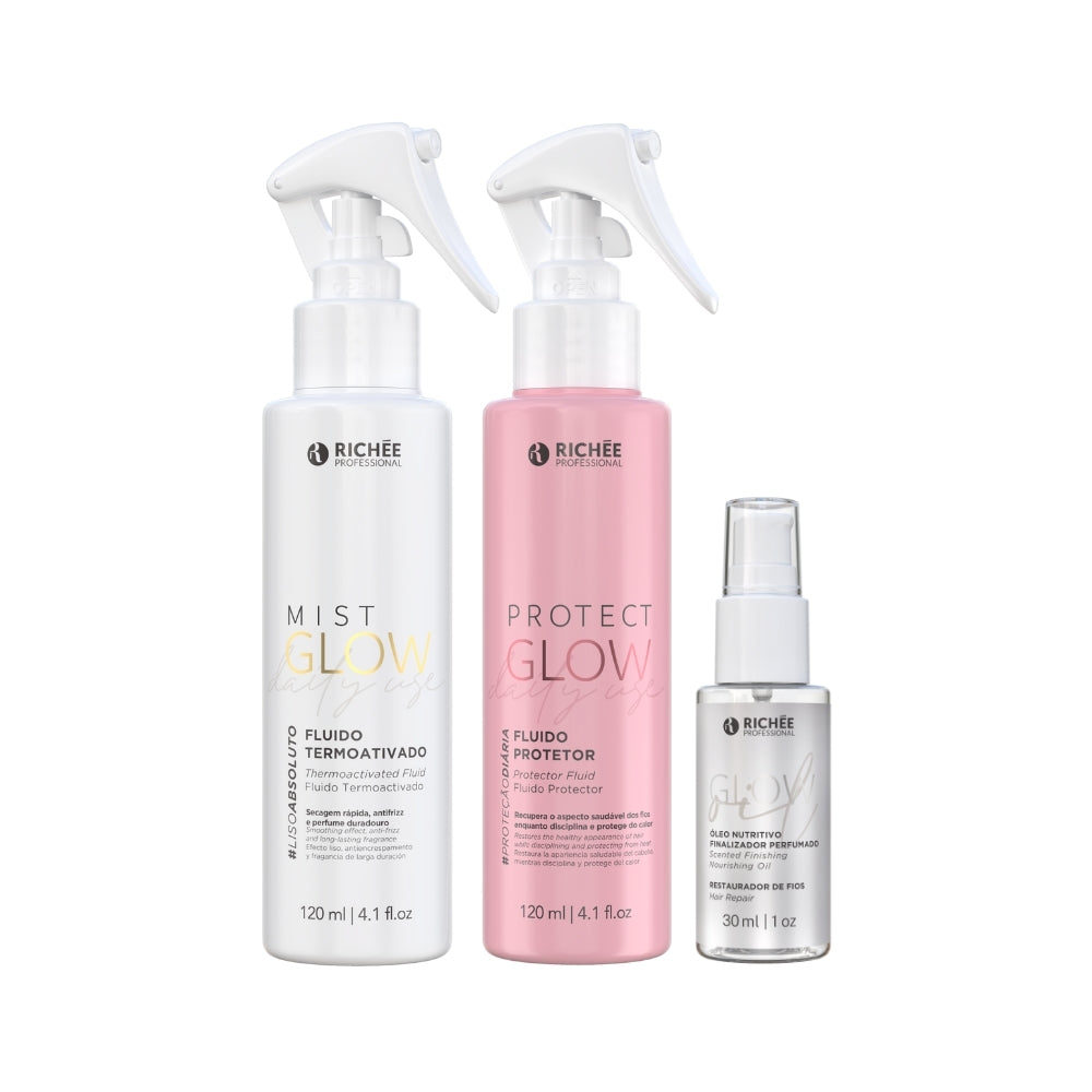 Kit  Mist Glow, Protect Glow e Oil Glow