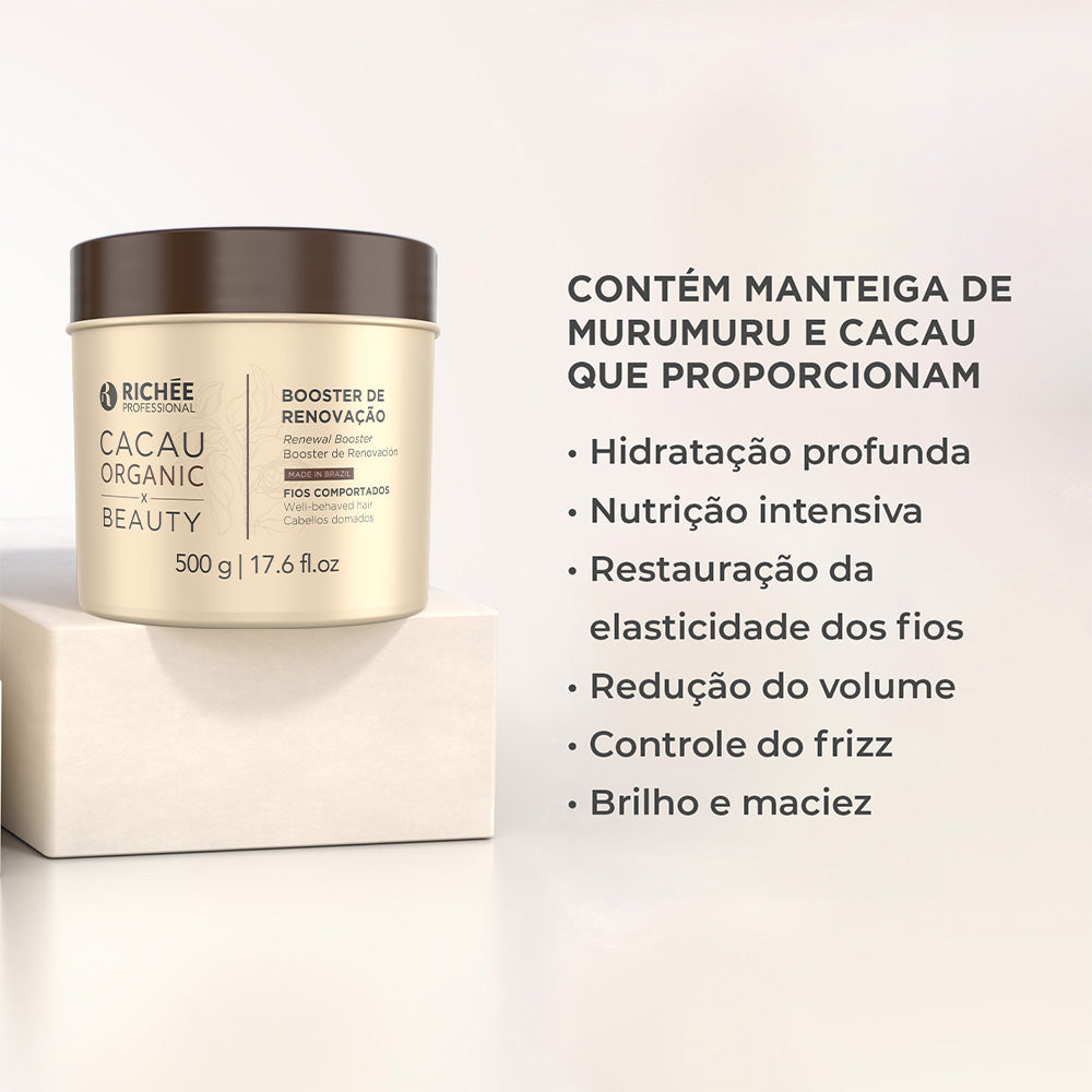 Kit Booster de Revitalização Cacau Organic (3x500g)