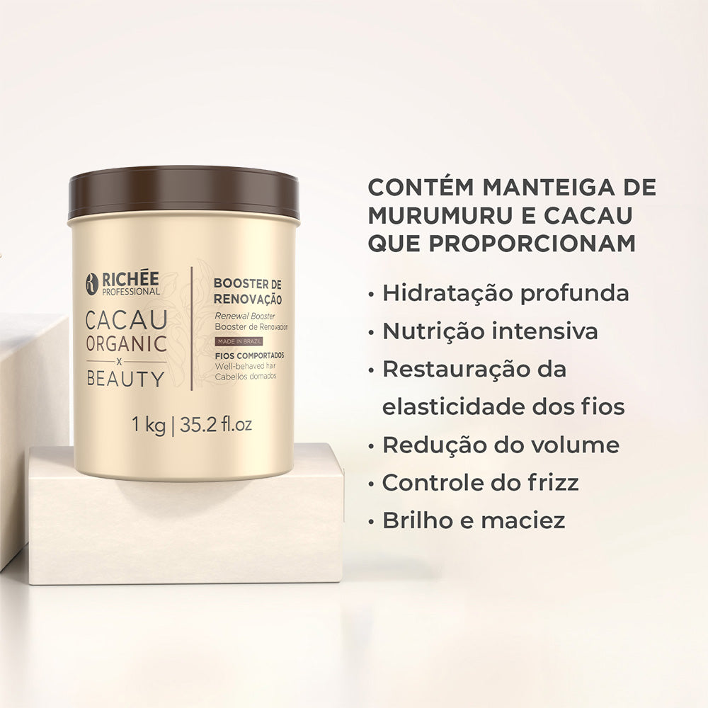 Kit Booster de Revitalização  Cacau Organic (2x1Kg)