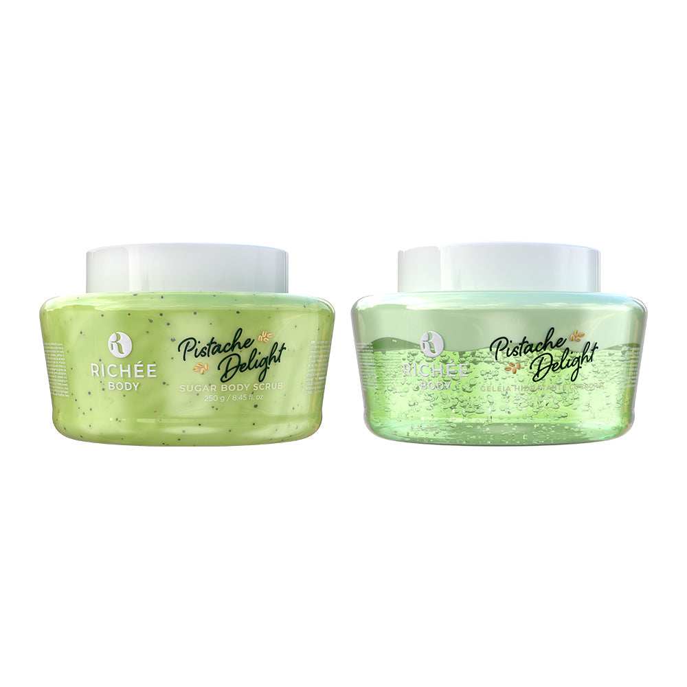 Kit Geleia Hidratante e Esfoliante Pistache