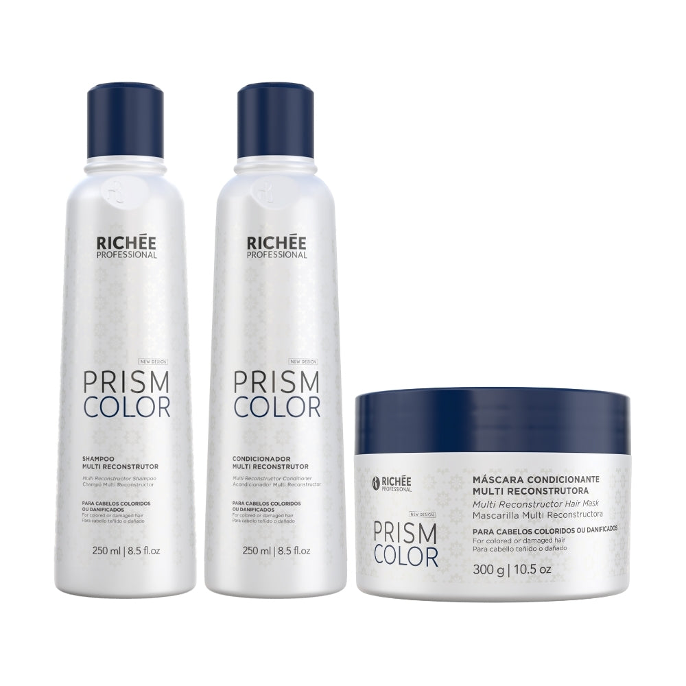 Kit Shampoo, Condicionador e Máscara Prismcolor