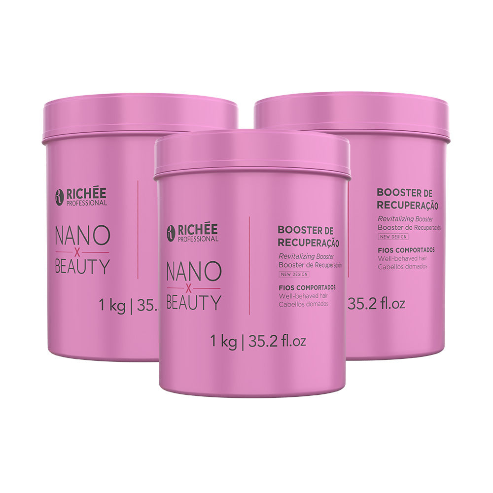 Richée Nano Repair Repositor de Massa Kit Salão (3x1Kg)