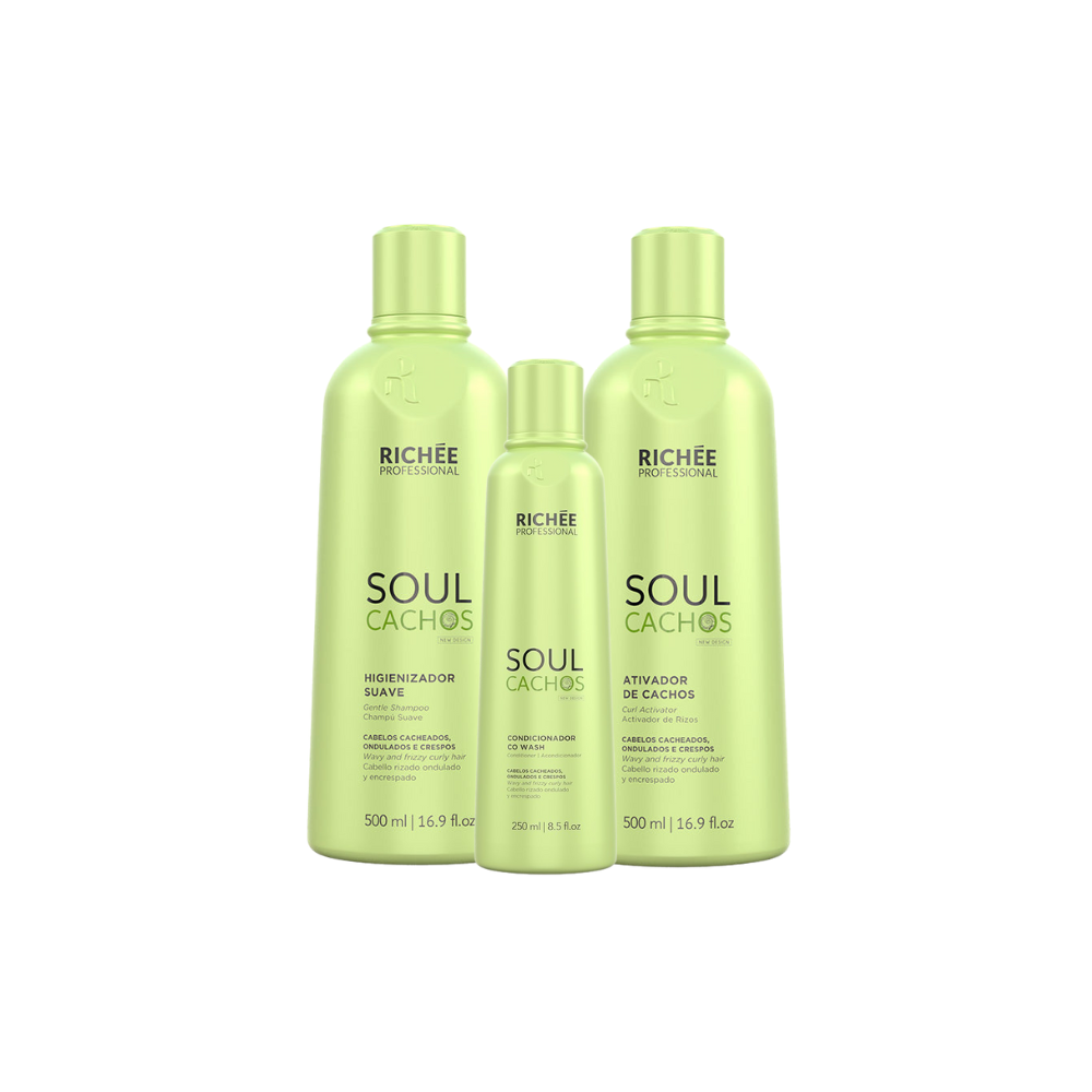 Kit Soul Cachos Shampoo e Ativador + Cond. brinde