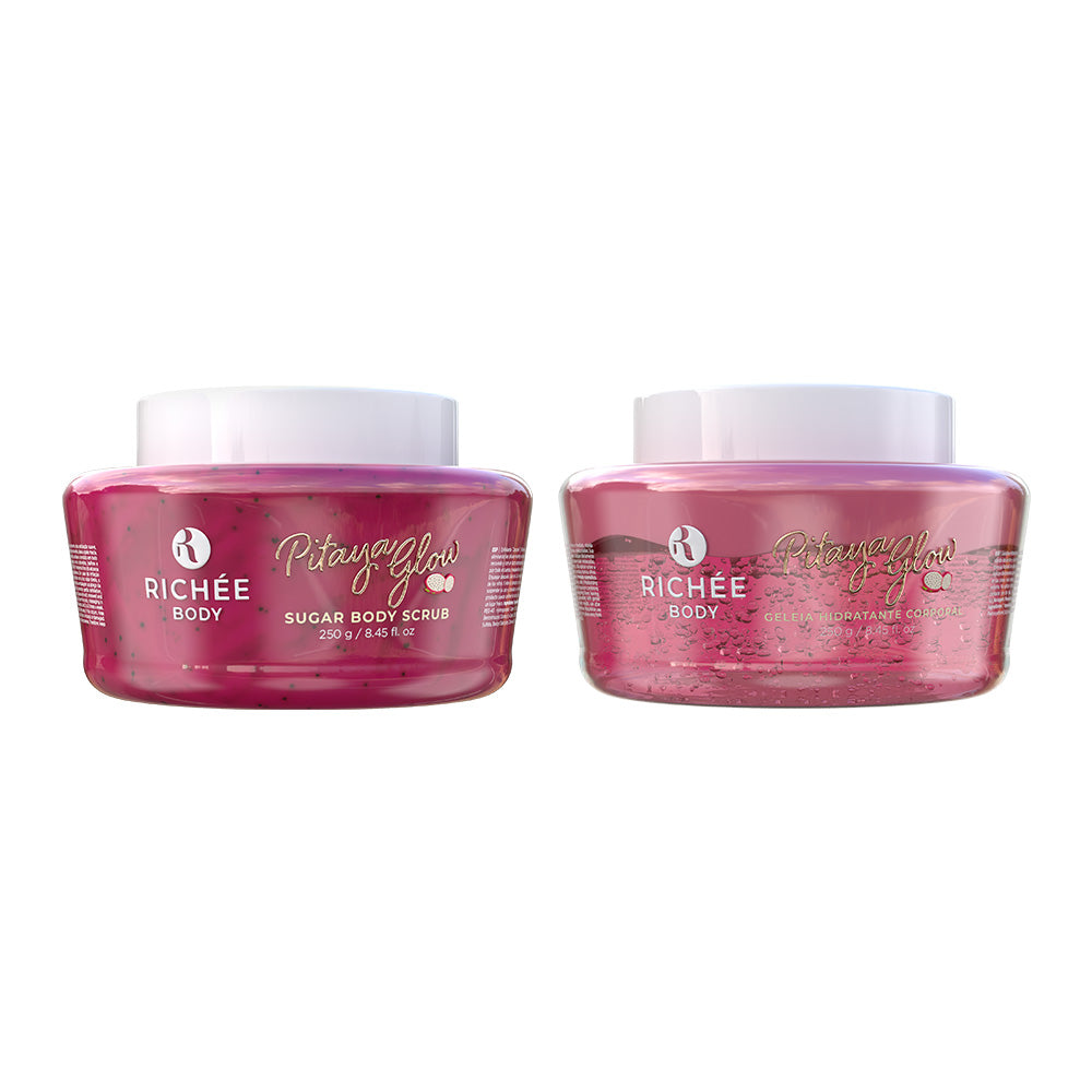 Kit Geleia Hidratante e Esfoliante Pitaya