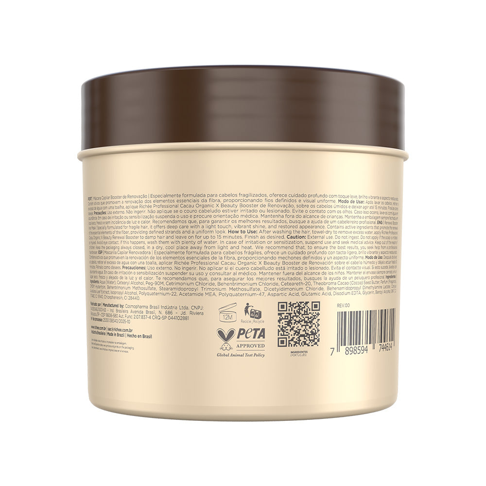 Booster de Renovação Cacau Organic X Beauty 500g