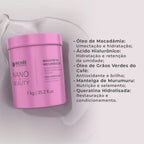 Kit Booster de Recuperação Nano X Beauty 1Kg + Oil Argan e Ojon 60ml + Sh. Antirresíduos Nanobtx Repair 250ml