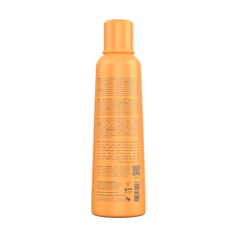 Shampoo Antirresíduo Argan e Ojon 250ml