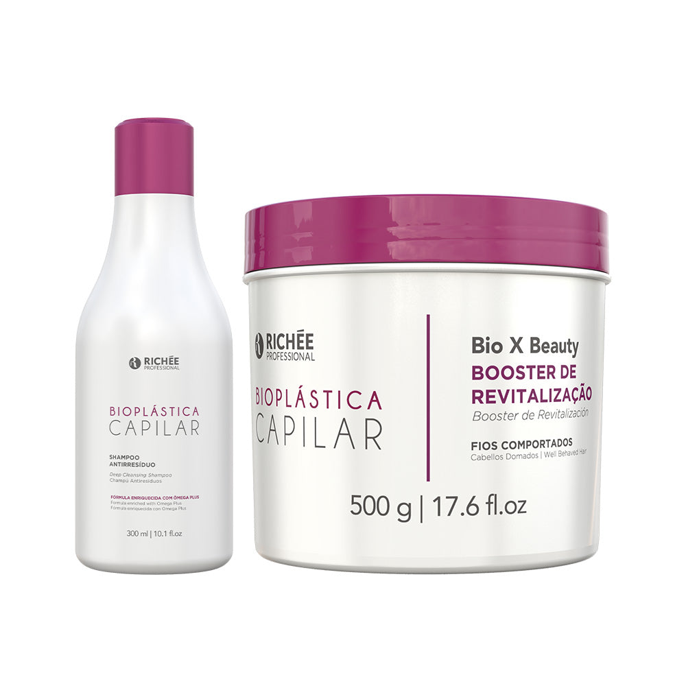 Kit Sh. Antirresíduo e Repositor de Massa Bio Bioplástica 500g