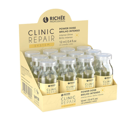 Ampola Brilho Intenso Clinic Repair 12ml Caixa com 12 unidades