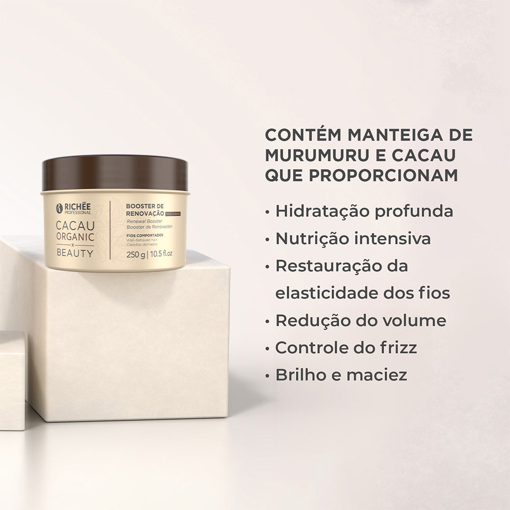 Kit Booster de Revitalização Cacau Organic (3x250g)