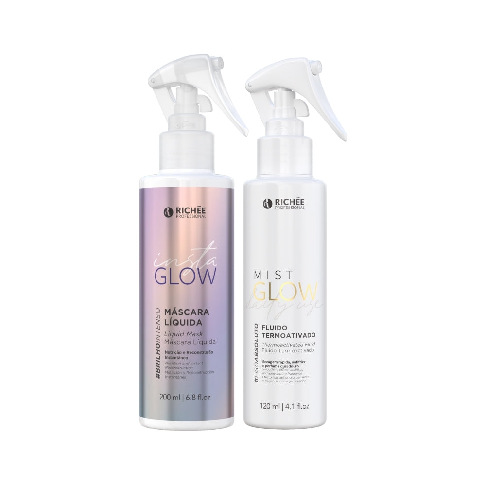 Kit Máscara Líquida Insta Glow e Mist Glow