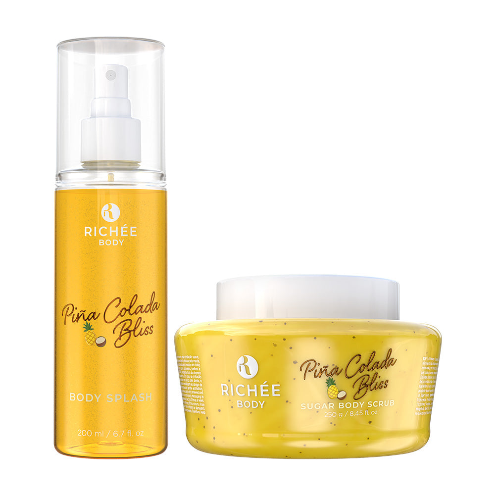 Kit Esfoliante e Body Splash Piña Colada