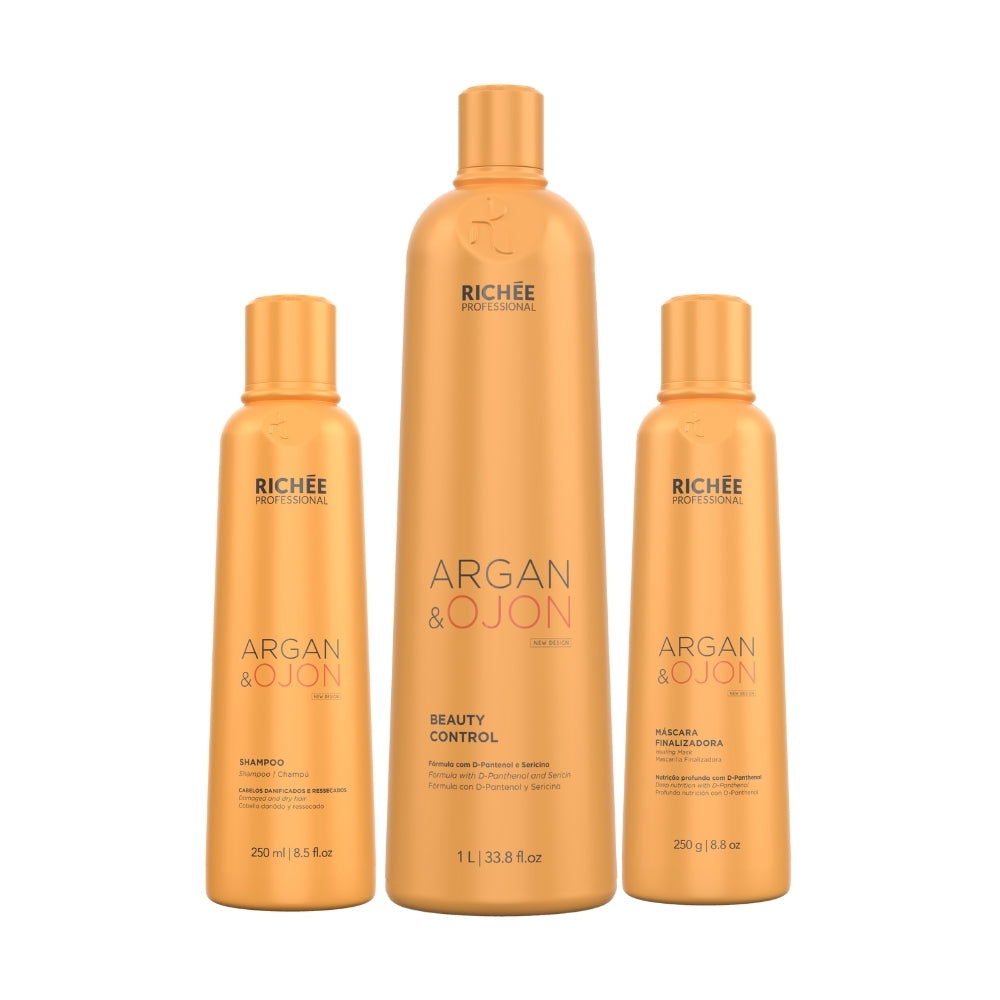 Richée Argan e Ojon Kit Defrizante Promocional Ganhe Shampoo e Máscara