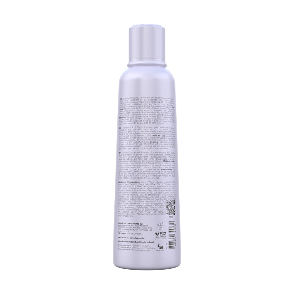 Richée Soul Blond Shampoo Desamarelador 250ml
