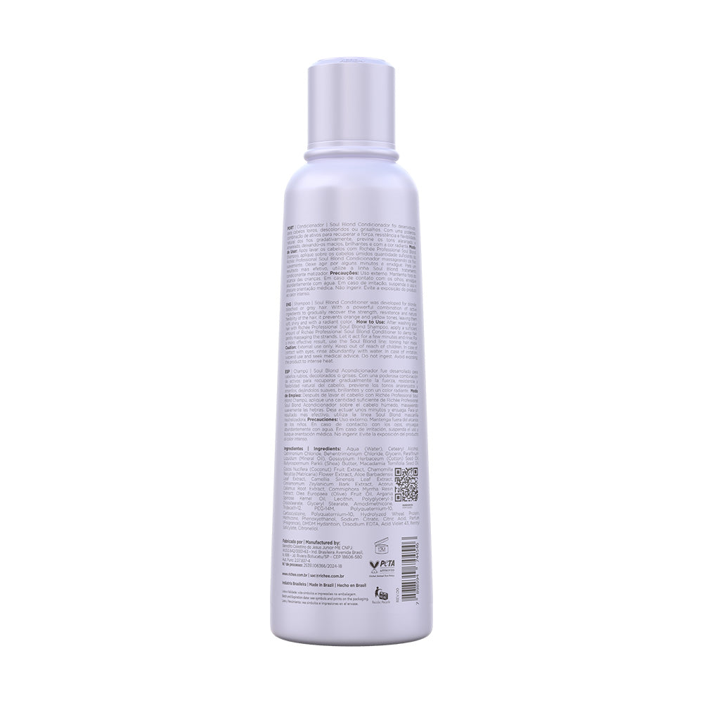 Richée Soul Blond Condicionador Desamarelador 250ml