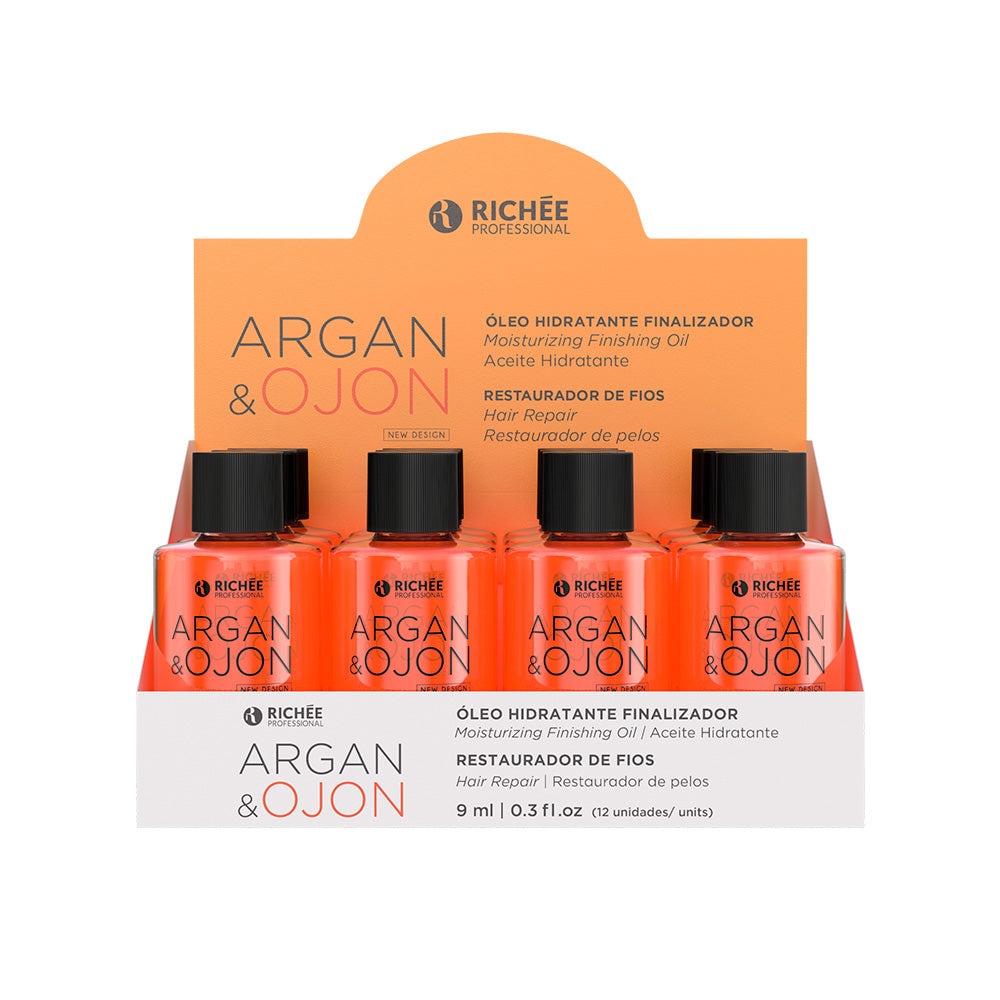 Richée Argan e Ojon Óleo Display 12 unidades de 9ml