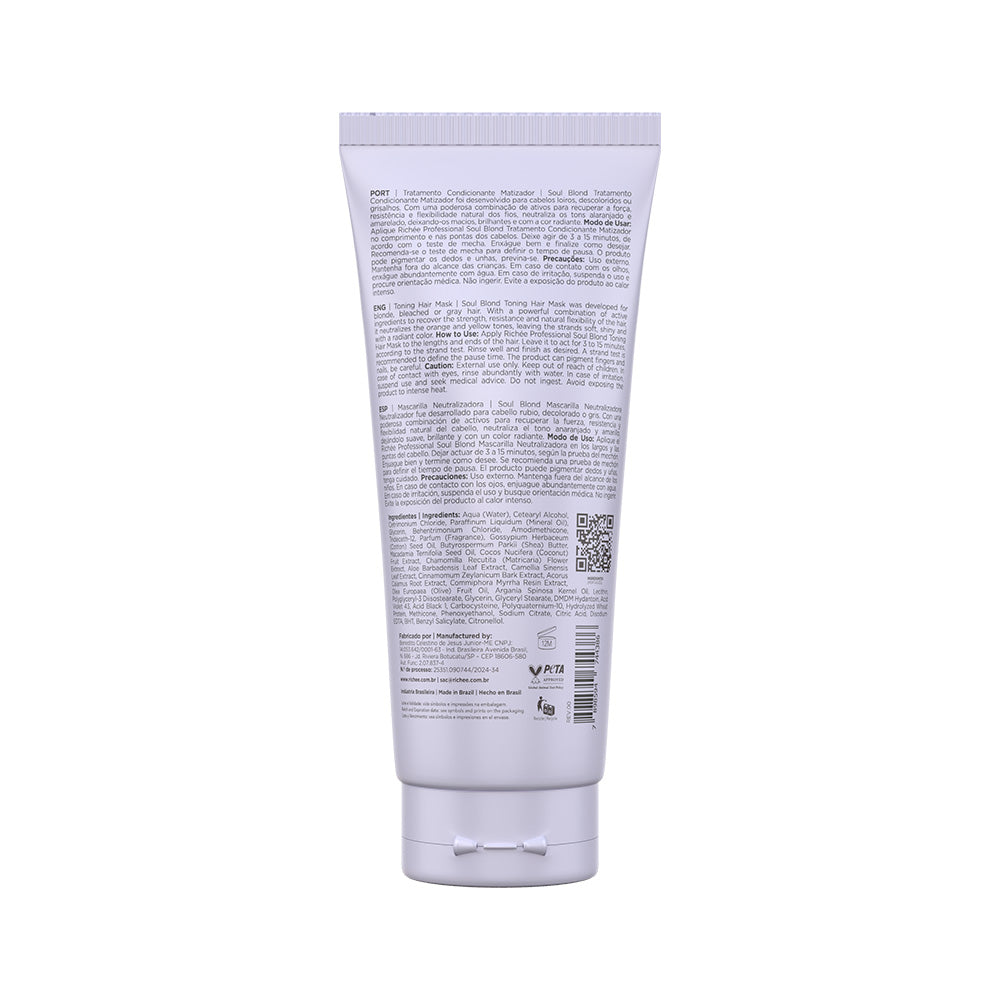 Tratamento Condicionante Matizador Soul Blond 180g