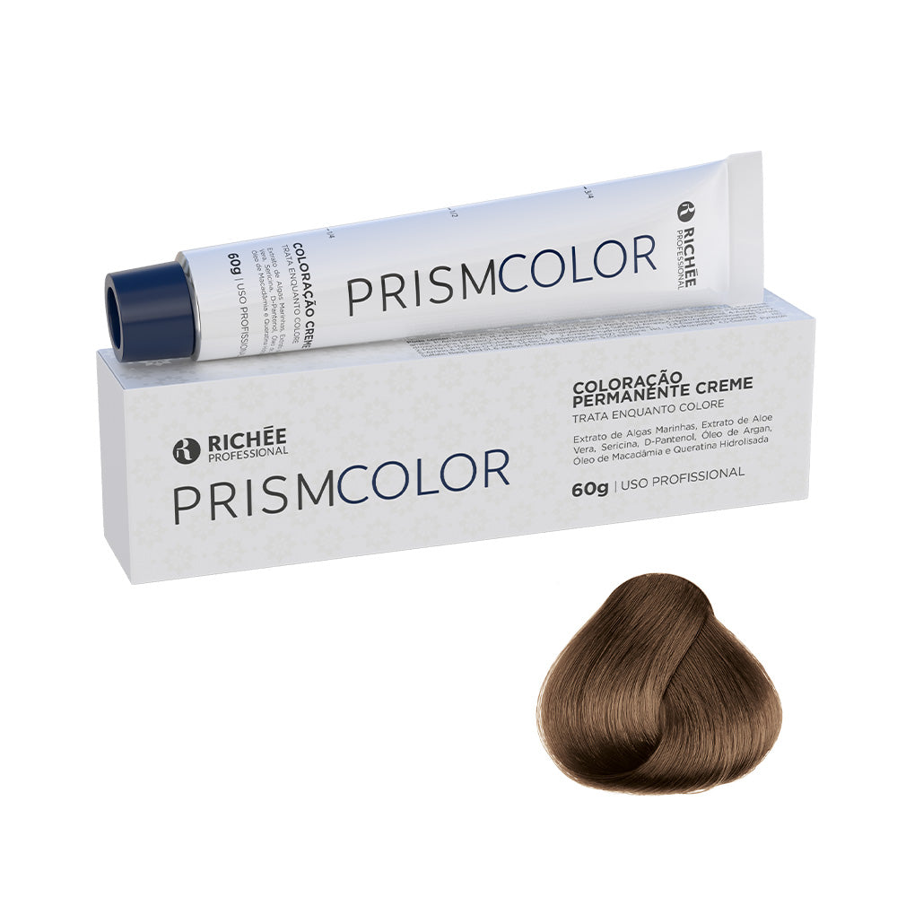 Coloração 7.74 Louro Médio Marrom Dourado Prismcolor 60g