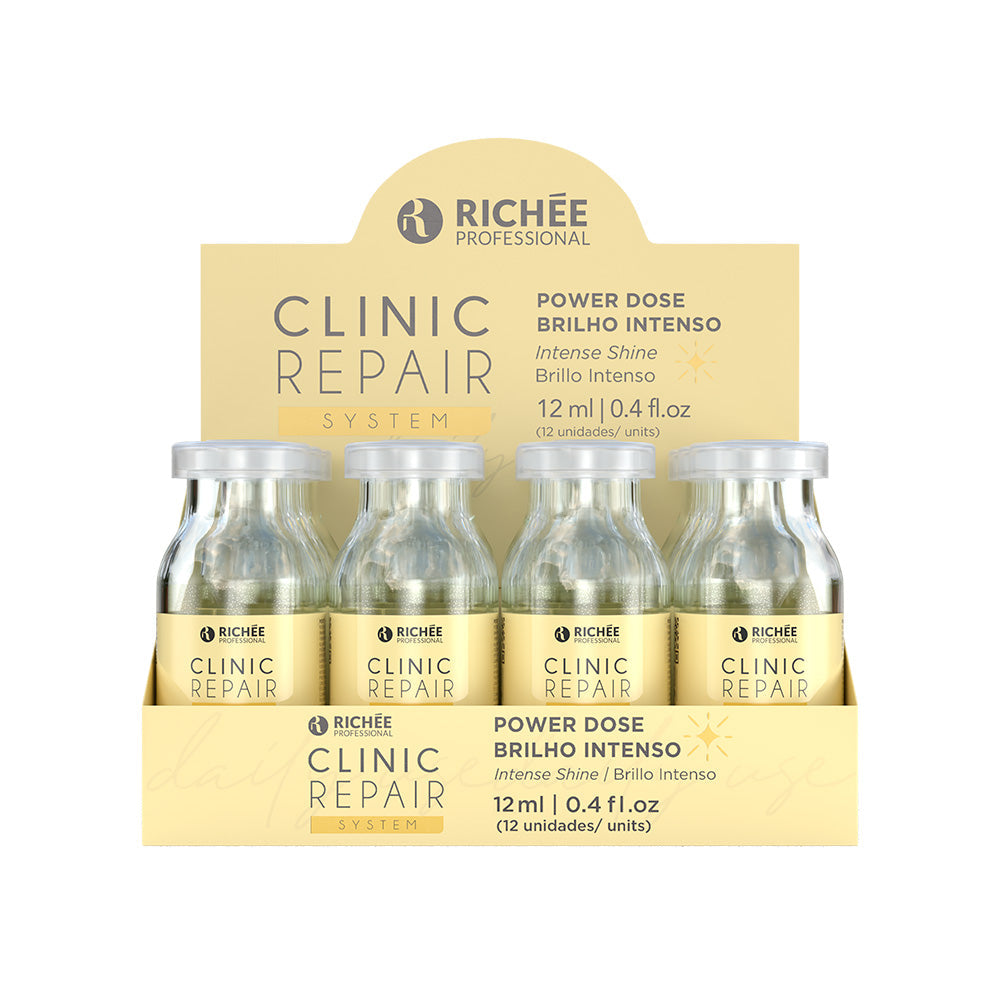 Ampola Brilho Intenso Clinic Repair 12ml Caixa com 12 unidades