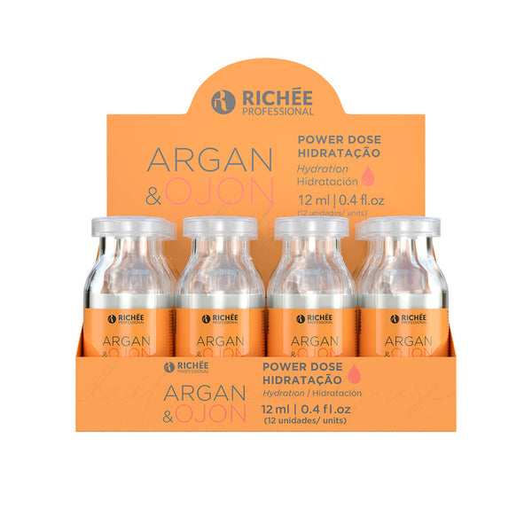 Ampola Hidratação Argan e Ojon 12ml Caixa com 12 unidades