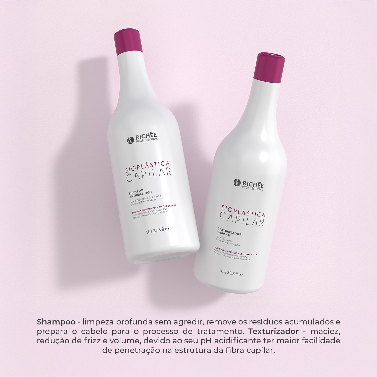 Kit Shampoo Antirresíduo + Texturizador Bioplástica (2x1L)