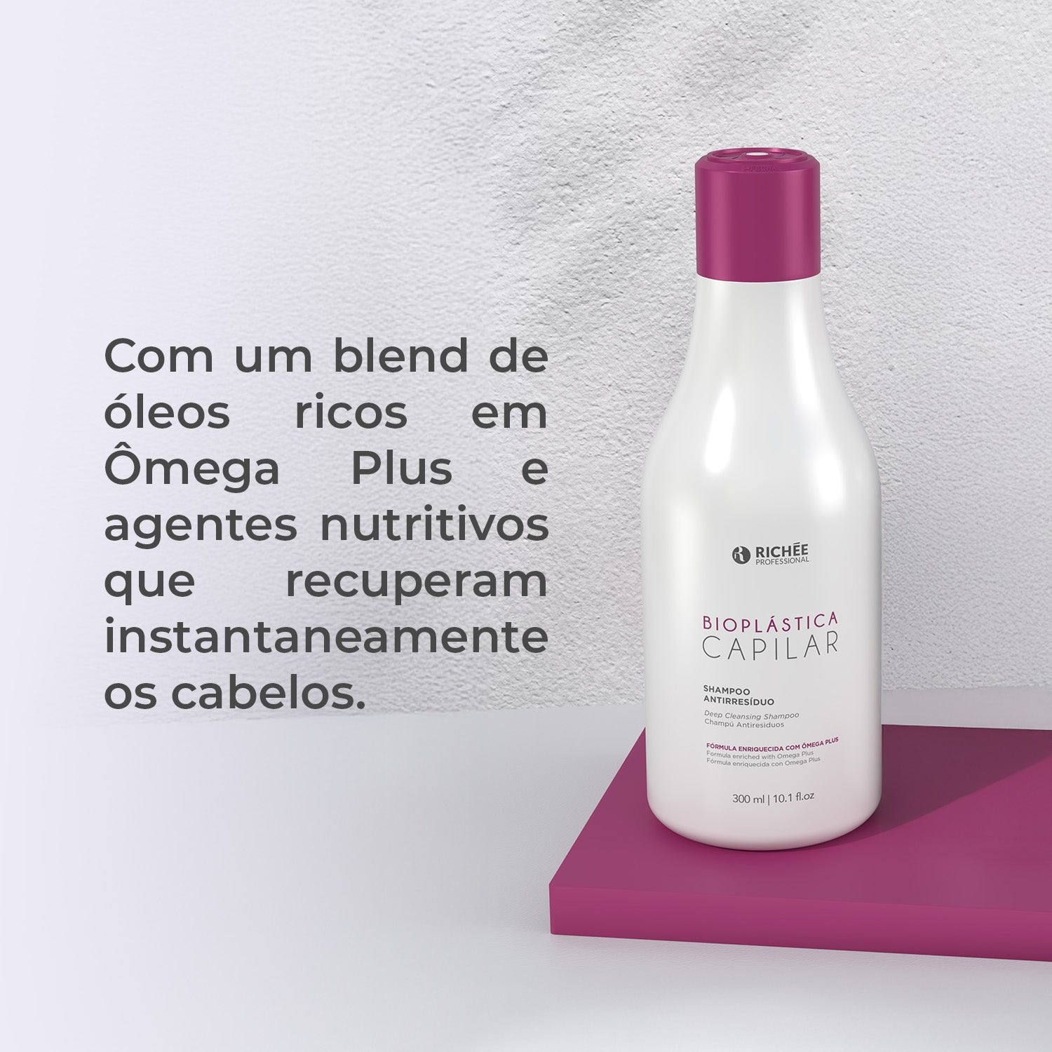 Kit Shampoo Antirresíduo + Texturizador Bioplástica (2x300ml)