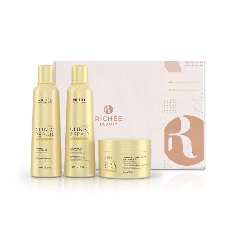 Richée Clinic Repair System Kit Shampoo, Condicionador e Máscara (3x250ml)