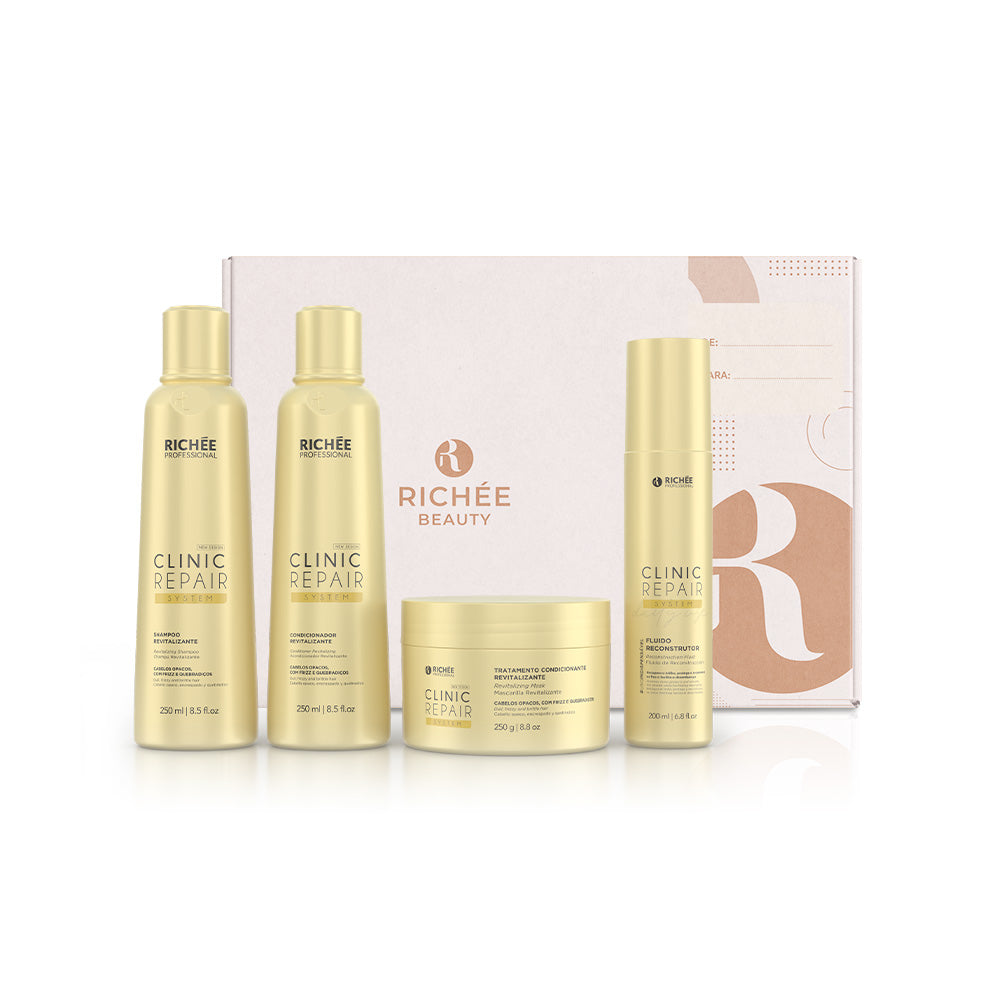 Richée Clinic Repair System Kit Shampoo Condicionador Máscara e Fluido