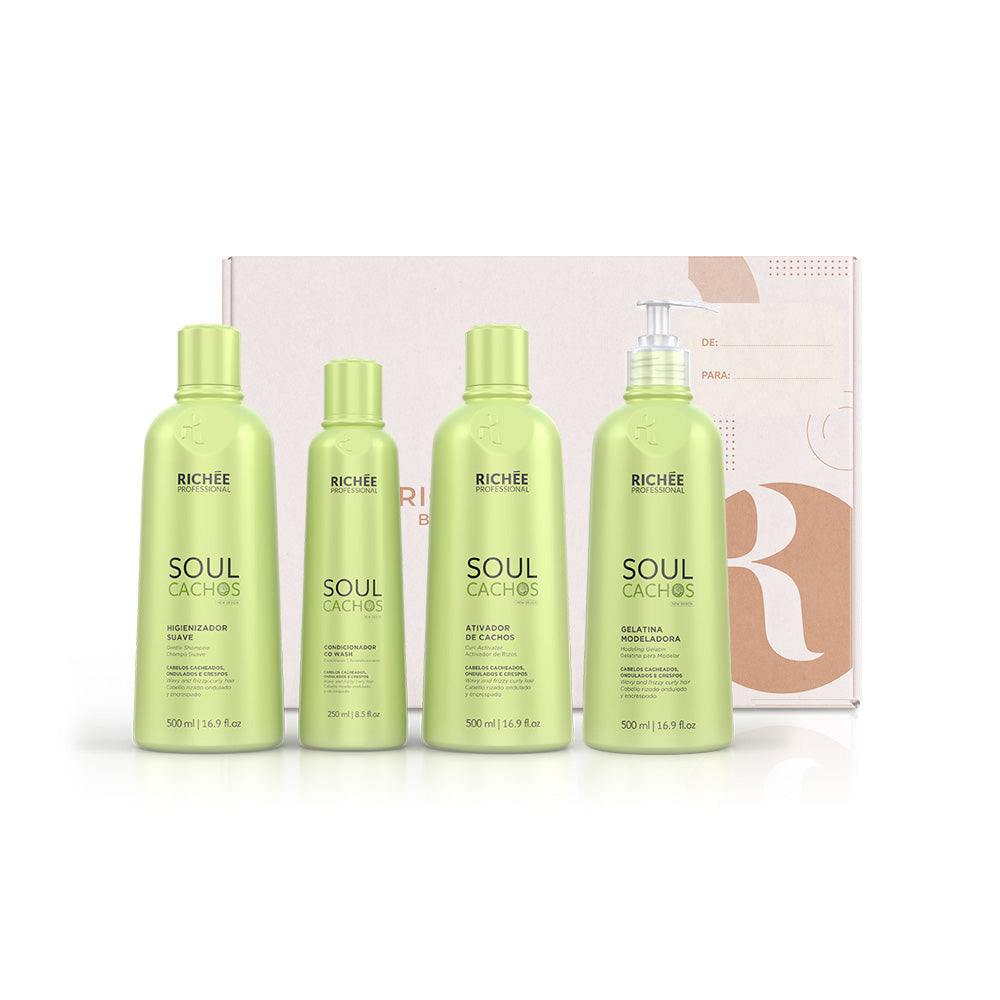 Kit Cachos Naturais - Shampoo, Cond, Ativador GANHE Gelatina