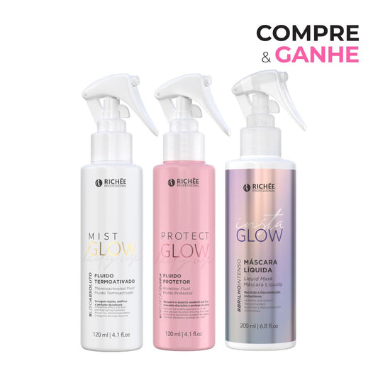 COMPRE Richée Professional Protect Glow 120ml e Mist Glow 120ml GANHE Insta Glow 200ml