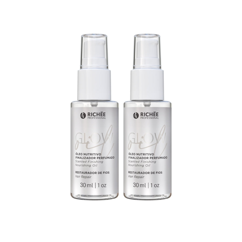 Kit 2 Oil Glow Óleo Nutritivo Finalizador Perfumado 30 ml