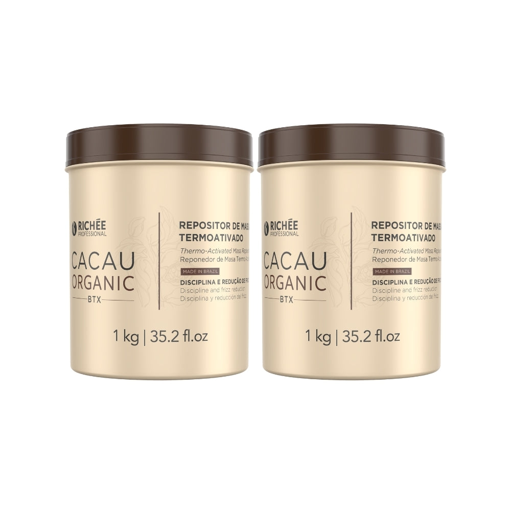 Kit 2 Cacau Organic Repositor de Massa 1 Kg