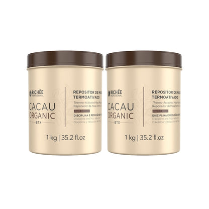 Kit 2 Cacau Organic Repositor de Massa 1 Kg