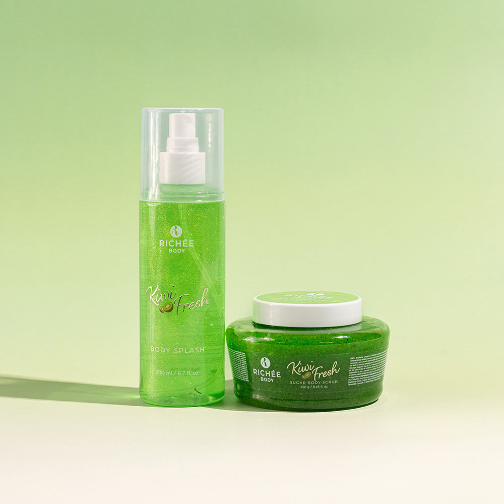 Kit Esfoliante e Body Splash Kiwi