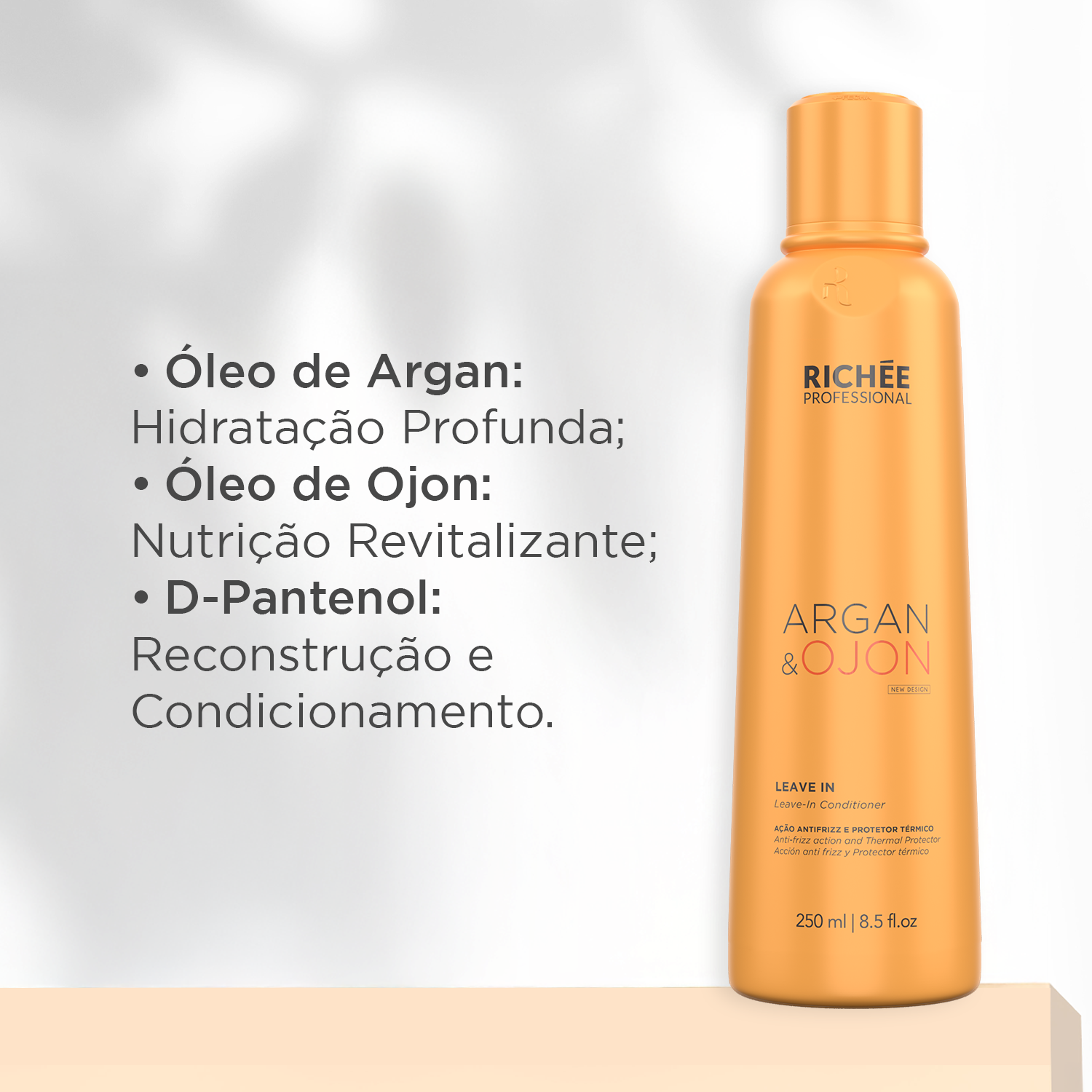 Richée Argan e Ojon Kit Shampoo Condicionador Máscara e Leave-in