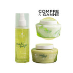 Kit Esfoliante, Geleia e Body Splash Pistache