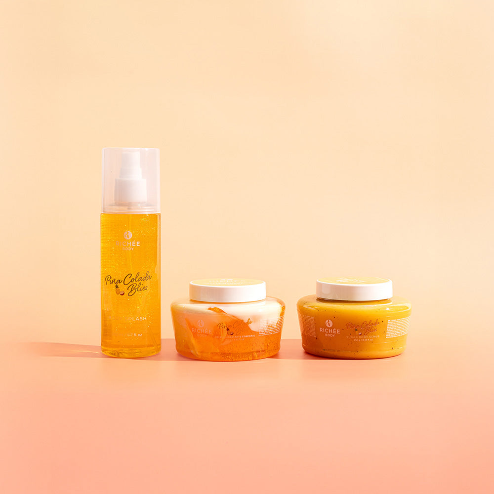 Kit Esfoliante, Geleia e Body Splash Piña Colada