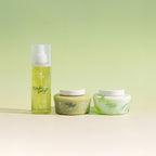 Kit Esfoliante, Geleia e Body Splash Pistache