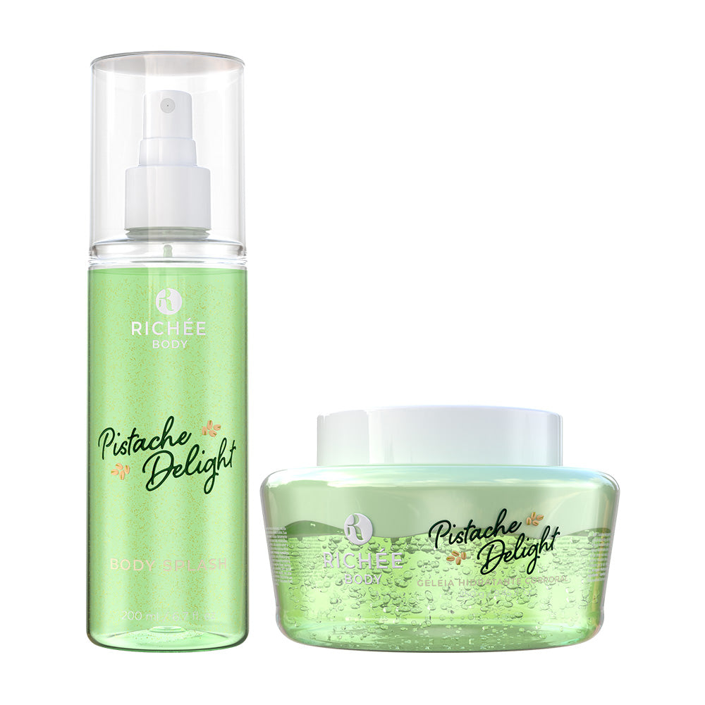 Kit Geleia Hidratante e Body Splash Pistache
