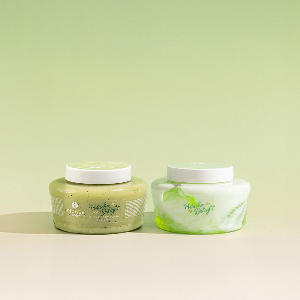 Kit Geleia Hidratante e Esfoliante Pistache