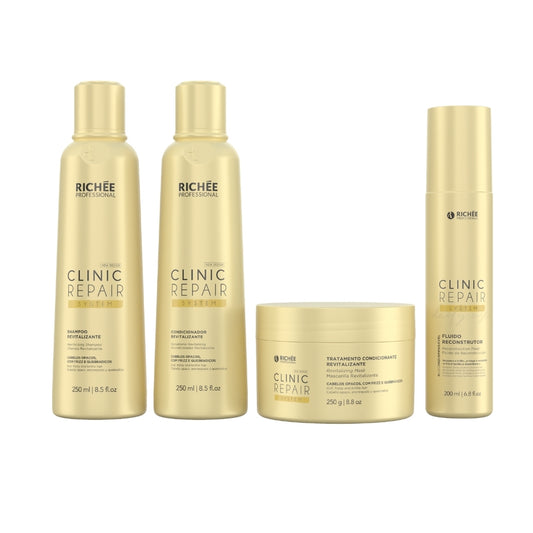 Richée Clinic Repair System Kit Shampoo Condicionador Máscara e Fluido
