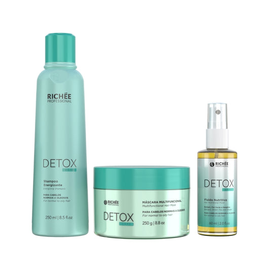 Richée Detox Care Kit Shampoo Máscara e Fluído