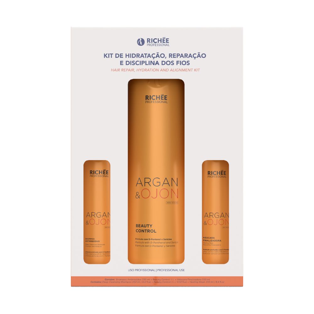Richée Argan e Ojon Kit Defrizante Promocional Ganhe Shampoo e Máscara