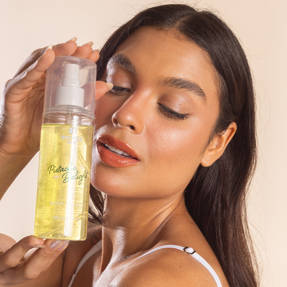 Kit Esfoliante e Body Splash Pistache