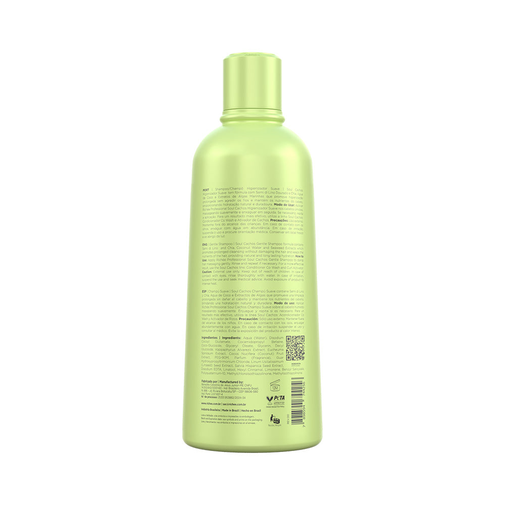 Shampoo Higienizador Suave Soul Cachos 500ml