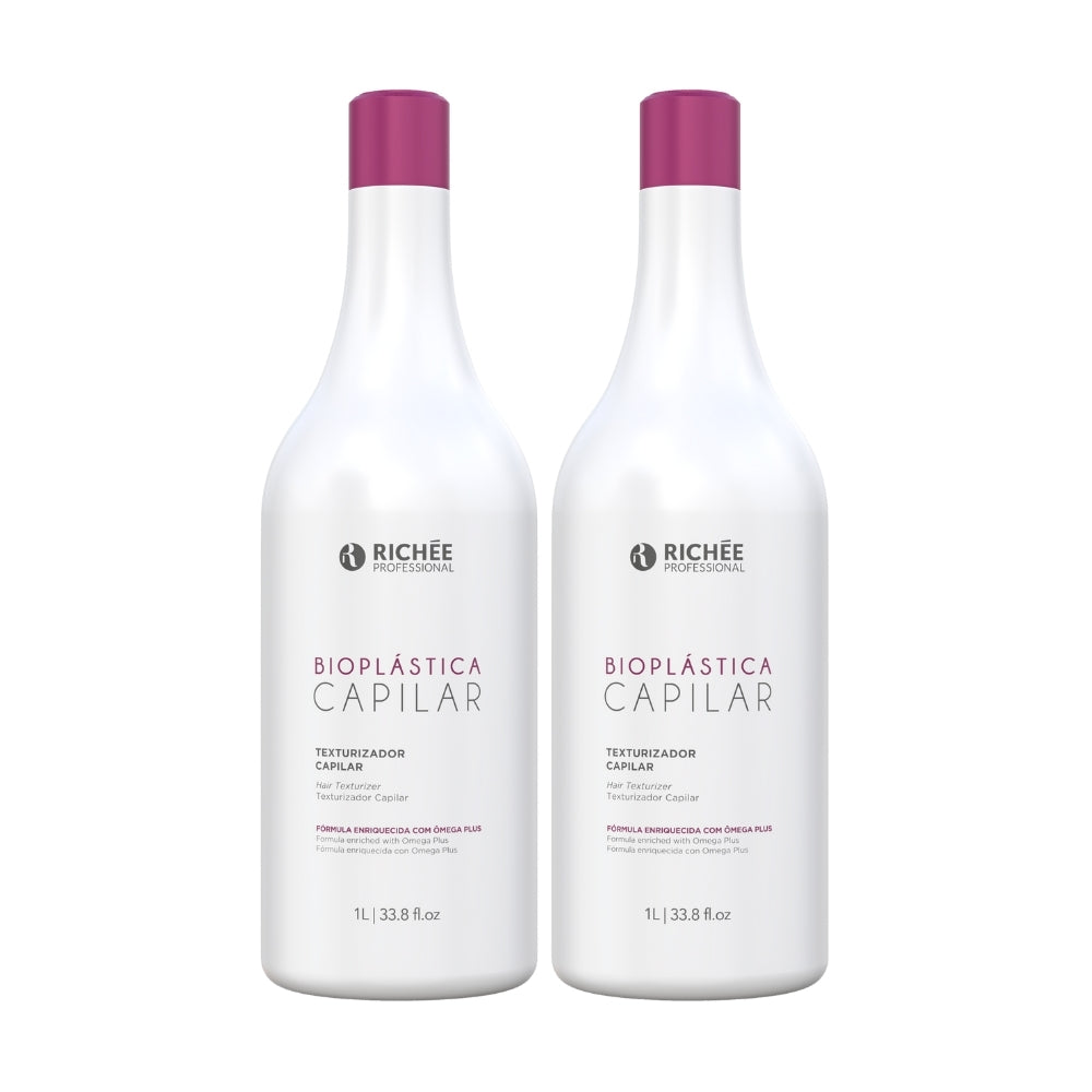 Kit Shampoo Antirresíduo + Texturizador Bioplástica (2x1L)  e Óleo Argan e Ojon 9ml