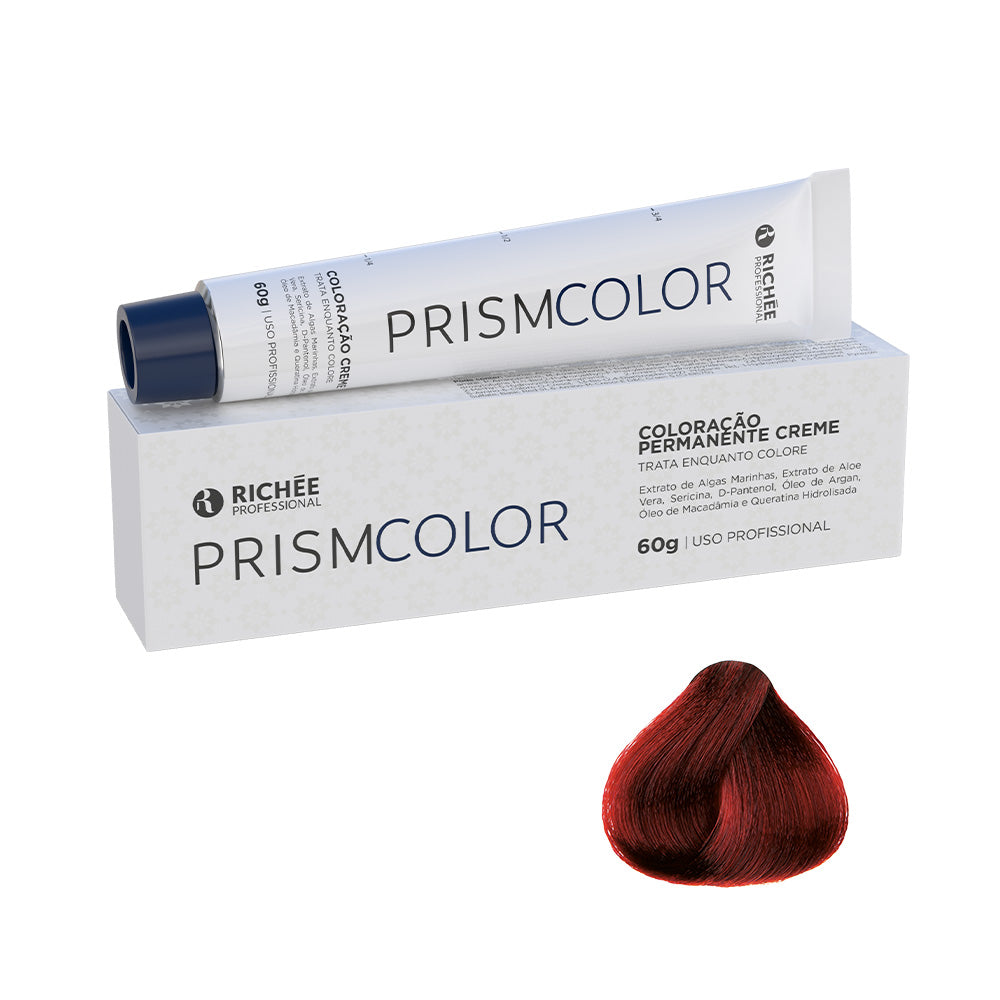 Coloração 6.66 Louro Escuro Vermelho Profundo Prismcolor 60g