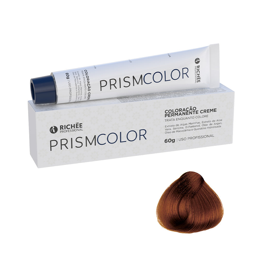 Coloração 7.44 Louro Médio Acobreado Profundo Prismcolor 60g