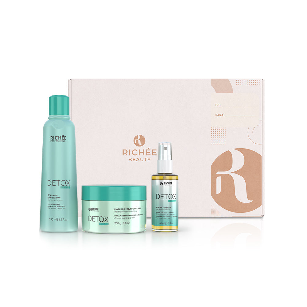 Kit Shampoo, Máscara e Fluido Detox Care